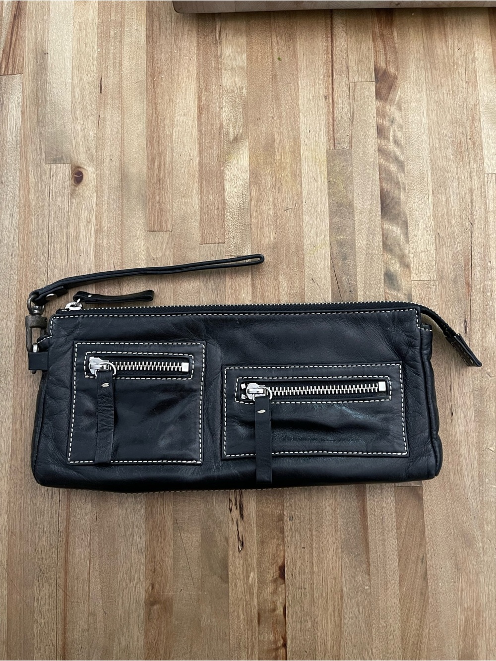 Nordstrom Black Patent Leather Clutch